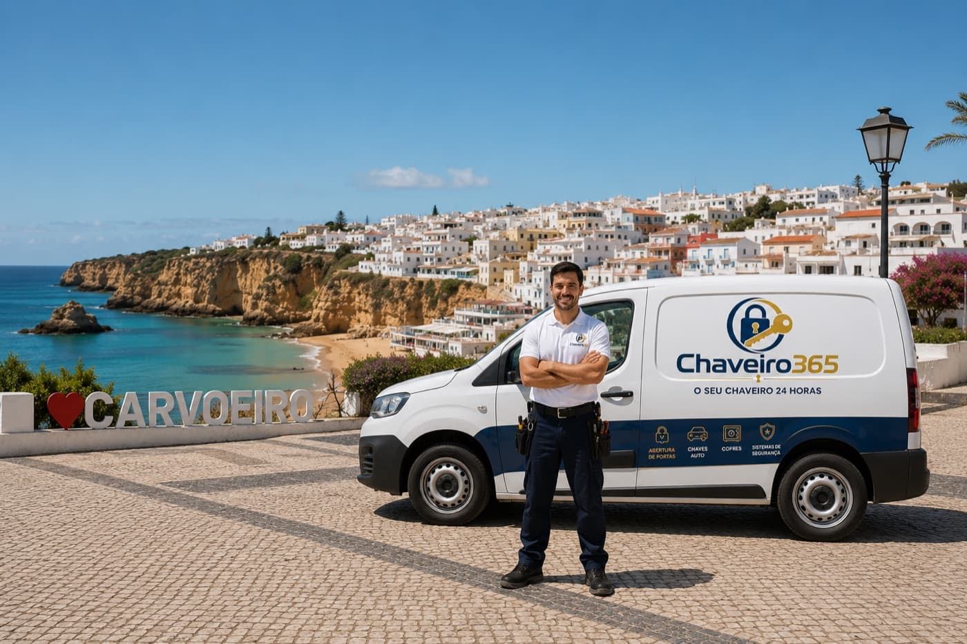 Viatura do Chaveiro 365 em serviço no Algarve